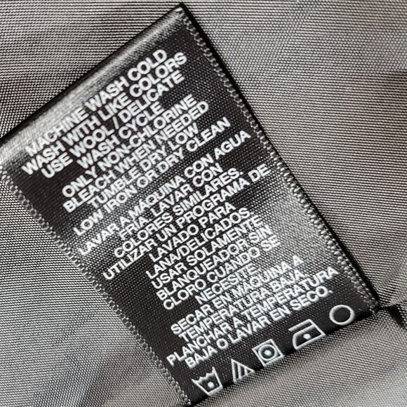 Vintage Norma‎ Kamali Boyfriend Suit Jacket Womens 16 Black Gray Pin Striped - Picture 8 of 16